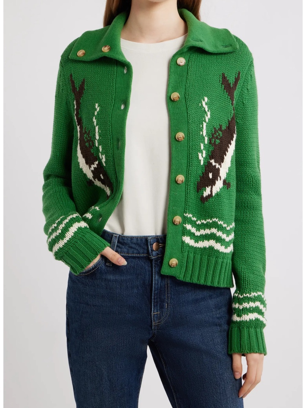 NWT Anthropologie THE GREAT. Bass Cardigan Size XS - Picture 4 of 7